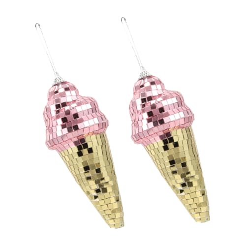 Milisten 2 Stück Eiscreme Ornamente Dekorationen Zum Aufhängen Eiscreme Dekorkugeln Discokugel LED Party Disko Eiscreme Raumdekoration Zum Aufhängen Disco Raumdekor Milisten 2 Stück Eiscreme Ornamente Dekorationen Zum Aufhängen Eiscreme Dekorkugeln Discokugel LED Party Disko Eiscreme Raumdekoration Zum Aufhängen Disco Raumdekor von Milisten