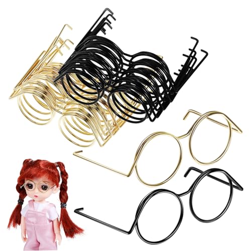 Milisten 20 Stück Puppenbrille Winzig Gläser Draht Brillen Für Puppen Geformt Puppe Tiny Brille Doll Zubehör Tragen Rahmen Umrandete Puppensonnenbrille Klein Mini Kupfer Milisten 20 Stück Puppenbrille Winzig Gläser Draht Brillen Für Puppen Geformt Puppe Tiny Brille Doll Zubehör Tragen Rahmen Umrandete Puppensonnenbrille Klein Mini Kupfer von Milisten