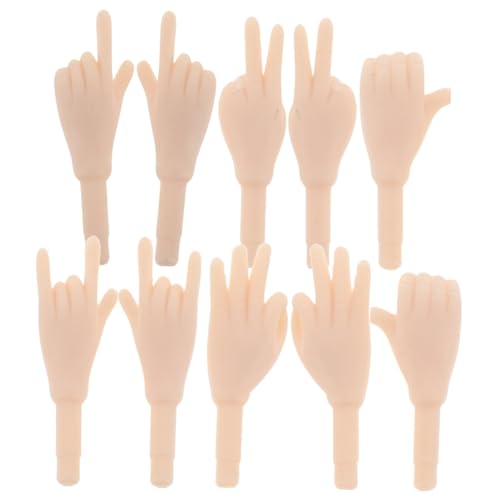 Milisten 5 Paare Puppenzubehör Hand Kleine Hände Handteile Für DIY-Puppen Puppenteile Handteile Für Die Puppenherstellung Puppenhände Basteln Ersatzteile Für Puppenhand Beige Plastik Milisten 5 Paare Puppenzubehör Hand Kleine Hände Handteile Für DIY-Puppen Puppenteile Handteile Für Die Puppenherstellung Puppenhände Basteln Ersatzteile Für Puppenhand Beige Plastik von Milisten
