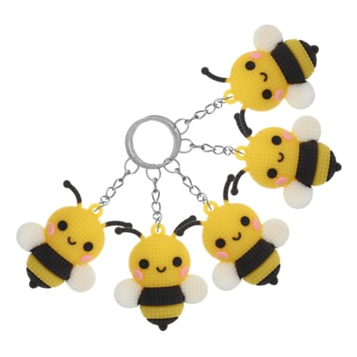 Milisten 5 Stück Kleiner Bienenanhänger Thematisiert Plüsch Schlüssel Zubehör Party Hängend Multipack Karikatur Mini Du Ornament Taschenanhänger Pvc Yellow Milisten 5 Stück Kleiner Bienenanhänger Thematisiert Plüsch Schlüssel Zubehör Party Hängend Multipack Karikatur Mini Du Ornament Taschenanhänger Pvc Yellow von Milisten
