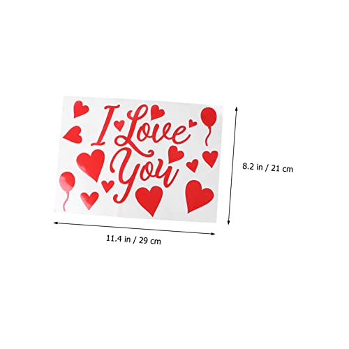 Milisten 5 Stück Teiliges Rote Valentinstag Luftballon Aufkleber Dekorative Bobo Ballon Sticker für Hochzeit Party Fenster und Wand Deko für Sie Milisten 5 Stück Teiliges Rote Valentinstag Luftballon Aufkleber Dekorative Bobo Ballon Sticker für Hochzeit Party Fenster und Wand Deko für Sie von Milisten