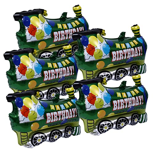 Milisten 5 Stück Zugballon thematisiert Rennwagen Geburtstagsfeierdekorationen Partyzubehör für Kindertransporte Fahrzeugballons Aluminium -Filmballons Aluminiumfolie Milisten 5 Stück Zugballon thematisiert Rennwagen Geburtstagsfeierdekorationen Partyzubehör für Kindertransporte Fahrzeugballons Aluminium -Filmballons Aluminiumfolie von Milisten