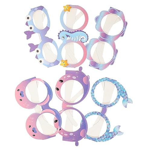Milisten 6 Stück Geburtstagsfeier Brille Prinzessin Mermaid Party Gefälligkeiten Dekorationen Meerjungfrau Dekorative Brille Brillen Foto Requisiten Sea Mermaid Party Supplies Papier Milisten 6 Stück Geburtstagsfeier Brille Prinzessin Mermaid Party Gefälligkeiten Dekorationen Meerjungfrau Dekorative Brille Brillen Foto Requisiten Sea Mermaid Party Supplies Papier von Milisten