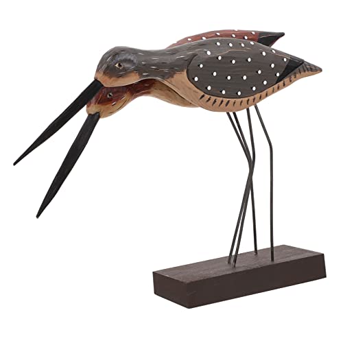 Milisten Hölzerner Seevogel Holzhandwerksverzierung -Vogel- Skulptur Mittelmeervogel Holzhandwerksstatue Möwe Miniaturen Ornamente Holzfigur Möwe Strand Schüttgut von Milisten