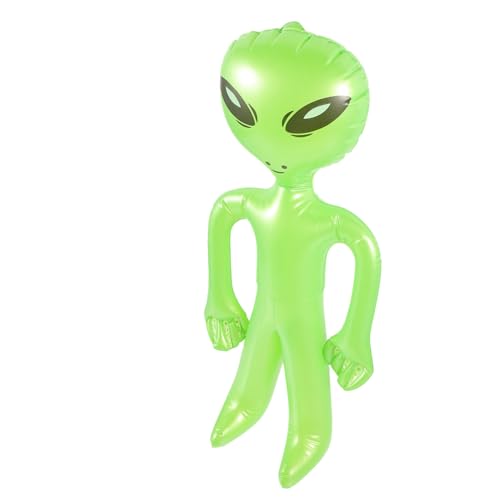 Milisten Riesiger Aufblasbarer Alien 38 1 Cm 17 8 Cm Aufblasbarer Alien-Halloween-Alien- -Requisit Weltraum-Ballon Für Alien-Motto-Party-Dekoration Grün von Milisten