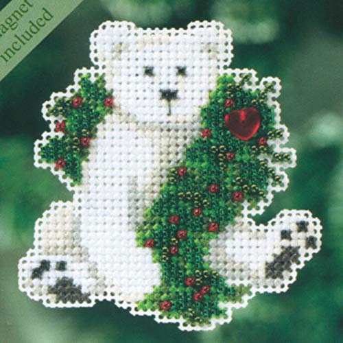 Holiday Polar Bear - Cross Stitch Kit von Mill Hill