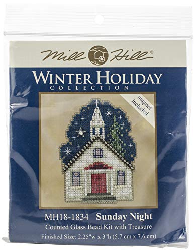 Unbekannt Mill Hill Counted Cross Stitch Ornament Kit 2.75"X2.5"-Sunday Night-Perforated Paper von Mill Hill