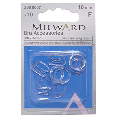Millward 2689007 BH-Ringe, Haken und Schieber, durchsichtig, 10 mm von Milward