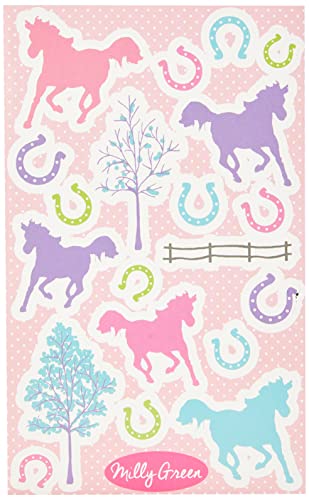 Milly Green MG1179 Sticker, verspielte Ponys, Mehrfarbig, Einheitsgröße von Milly Green