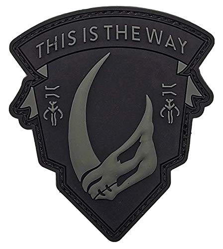 Mandalorian Mudhorn Schild Patch [Klettverschluss Marke – PVC-Gummi – MH8] von Miltacusa