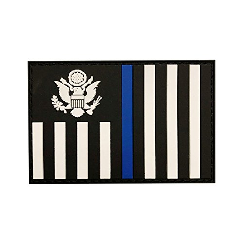 PVC Rubber Homeland Security Border Protection Patch (MTB12), Mehrfarbig, 3.0 inch von Miltacusa