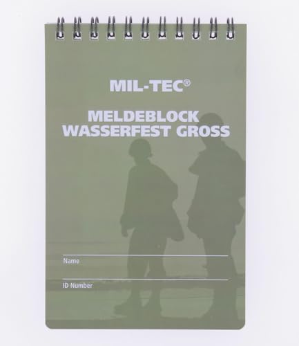 Miltec Notizblock, wasserfest, groß von Mil-Tec