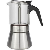 Milu Espressokocher silber, 4 Tassen von Milu