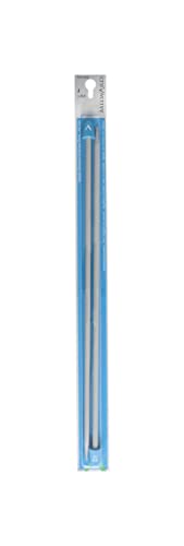 MILWARD 2223502 Stricknadeln Einzelpunkt, 35 cm, Plastic, Silber-Grau, 6mm von Milward