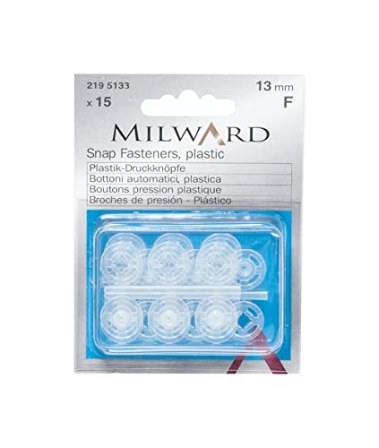 Milward 2195133 Hartkurzwaren, Plastic, transparent, 13 mm von Milward