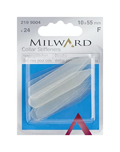 Milward Kragenstäbchen,transparent, 2199004, Farbe:transparent, Hartkurzwaren, OneSize von Milward