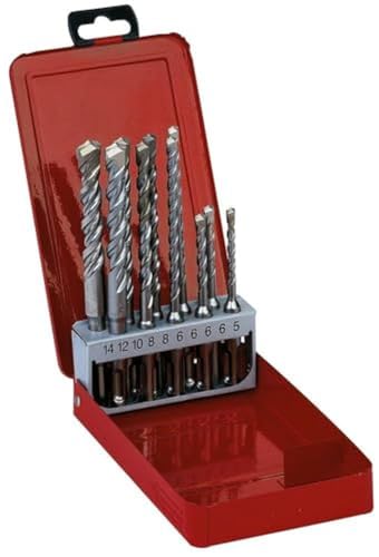 Estuche de metálico de 10 brocas SDS-Plus 2filos 5/6 / 6x110mm 6/6 / 8/8 / 10/12 / 14x160mm von Milwaukee