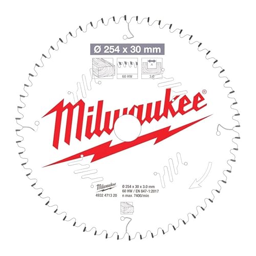 Kreissägeblatt MILWAUKEE für Gehrungssägen 60 Zähne 3x254mm 4932471320 von Milwaukee