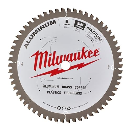 Milwaukee 48404345 Kreissägeblatt speziell für Metall-203x5/8x2.4x58-48404345 von Milwaukee