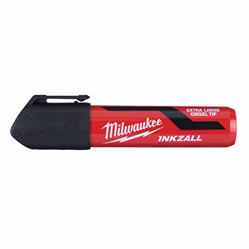 Milwaukee INKZALL Permanentmarker Keilspitze XL schwarz 4932471558 von Milwaukee