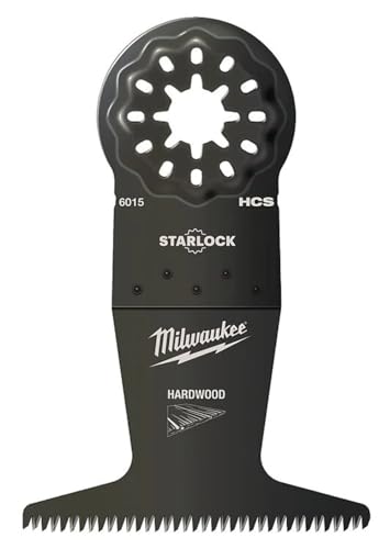 Milwaukee Multitool Starlock Tauchägeblatt für Schnitte in Holz 65 x 42 mm mit Japanverzahnung von Milwaukee