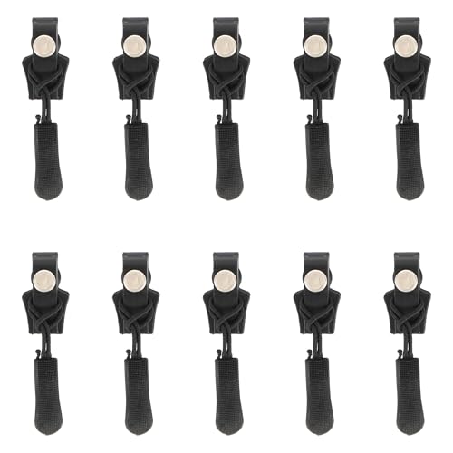 MilyaDE 10PCS Reißverschluss Schlitten Ersatz Universell Abnehmbares Zipper Reparatur Reisverschluss Fix Kit für Jacke Mantel Rucksack, Groß von MilyaDE