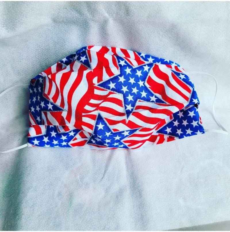 Gesichtsmaske Usa Flagge Sterne Mit Filtertasche von MimisMarketShop