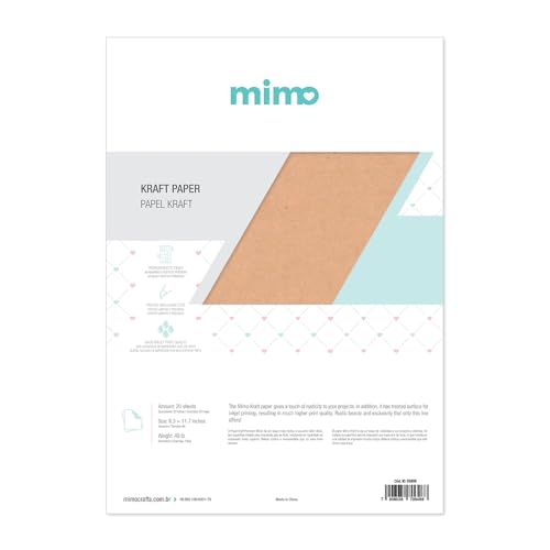 Mimo Kraftpapier: 21,8 x 29,7 cm, 21,8 kg, 20 Blatt von Mimo