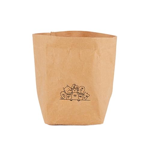 Kraftpapier-Lunchbeutel, wasserdicht, Grocery Bags, Papiertüten für Shopping, Kraftpapier, Camping, Aufbewahrung, Picknick-Tasche, waschbare Kraftpapiertasche für Picknick und Camping von Mimoqk