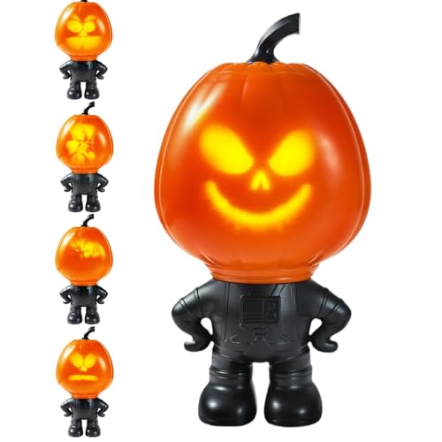 Mimoqk Halloween Pumpkin Projector Speaker, Talking Halloween Animatronics, Built-In Speaker Halloween Pumpkin, Adjustable Volume Halloween Projector, Decorative Outdoor Lighting Projectors von Mimoqk