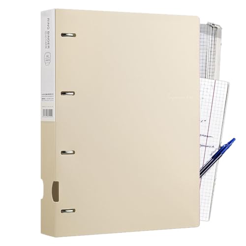 Mimoqk Refillable Project Organizer, A4 Binder Folder, 4-Hole Document Folder, A4 Refillable Binder, Dokument Folder mit 4-Hole Design, A4 Projekt-Organizer Binder für die Schule von Mimoqk