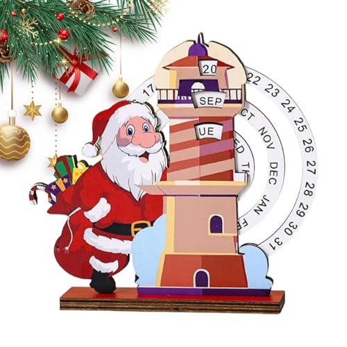 Mimoqk Schreibtischkalender aus Holz, Countdown-Kalender mit manuellem Rotationsblock, Tischdekoration für Haus, Büro, Schlafzimmer Mimoqk Schreibtischkalender aus Holz, Countdown-Kalender mit manuellem Rotationsblock, Tischdekoration für Haus, Büro, Schlafzimmer von Mimoqk