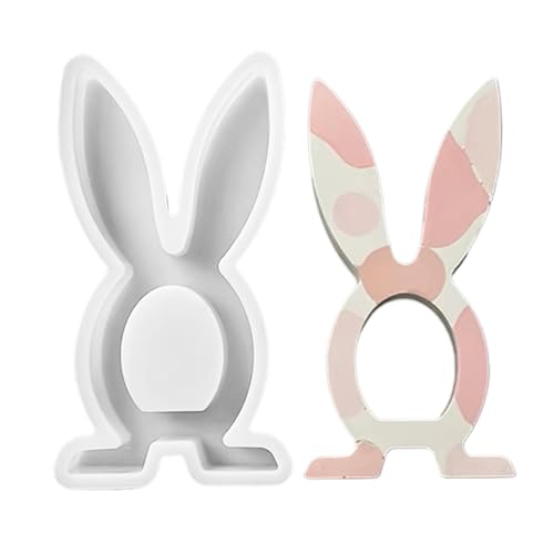 Seifenherstellung Rabbit Silikonform, Silikonform für Kerzen, Easter Soap Mold, Bunny Soap Making Mold, Epoxy Bunny Mould, Bunny Moulds for Gypsum Candle, Epoxy Casting Molds for Easter and Home Decor von Mimoqk