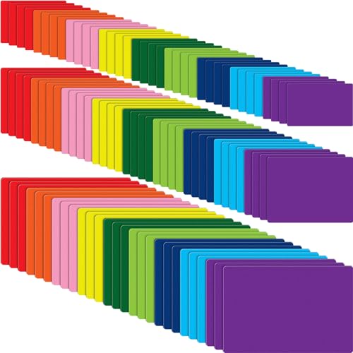 Mimorou Magnetische, trocken abwischbare Etiketten, wiederverwendbar, magnetisch, für Klassenzimmer, Büro, Whiteboard, Kühlschrank, 3 Größen (leuchtende Farben), 99 Stück von Mimorou