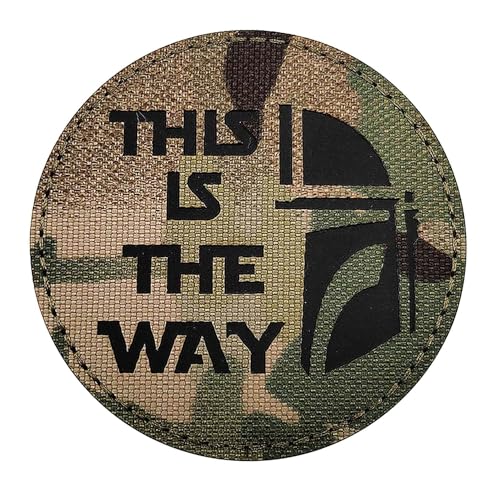 IR Infrarot This is The Way Tactical Patch Back Panel, Camouflage Removable Reflective Patch for Vest Jacket and Bags Backpacks (1) von Minason