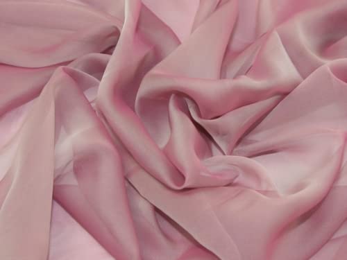 Minerva Crafts Kleiderstoff, kationischer Chiffon, Meterware, Rosa von MINERVA