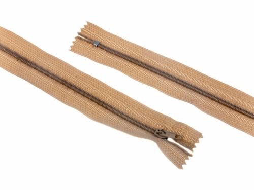 Minerva Crafts Reißverschluss für Kissen, Nylon, geschlossenes Ende, 30 cm, Beige von Minerva Crafts