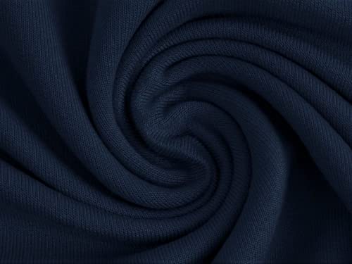 Modal Jersey-Strickstoff, Marineblau, Meterware von Minerva