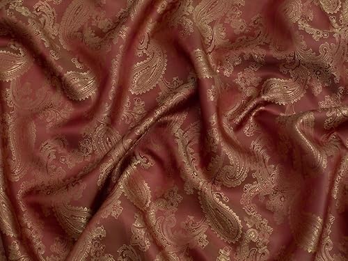 Minerva Gewebter Jacquard-Futterstoff, 18 warmes Gold, Meterware von Minerva