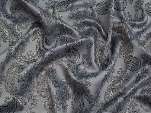 Minerva Gewebter Jacquard-Futterstoff, 9 Silber, Meterware von Minerva