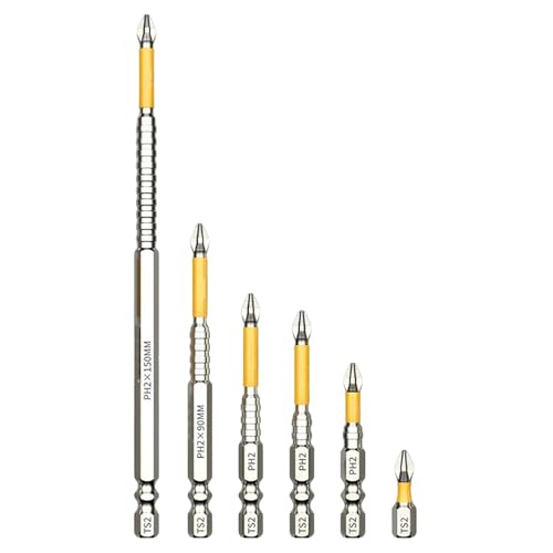 Rutschfeste Bohrerspitzen,6-teiliges K5 Bohr-Schraubendreher-Bit-Set | Werkzeuge Zum Drehen Ersetzen Bauen Heimwerker Gewerbe Rutschfeste Bohrerspitzen,6-teiliges K5 Bohr-Schraubendreher-Bit-Set | Werkzeuge Zum Drehen Ersetzen Bauen Heimwerker Gewerbe von Mingchengheng