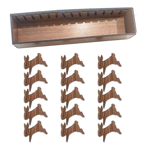 Tier-Spulen-Set, Holz-Spulen-Set,Holz Spule Halter Gewinde Spulen Dekorative Fadenspulen Holz Garnspulen Nähgarn Spulen Für Fixieren Seilen, Garnen von Mingchengheng