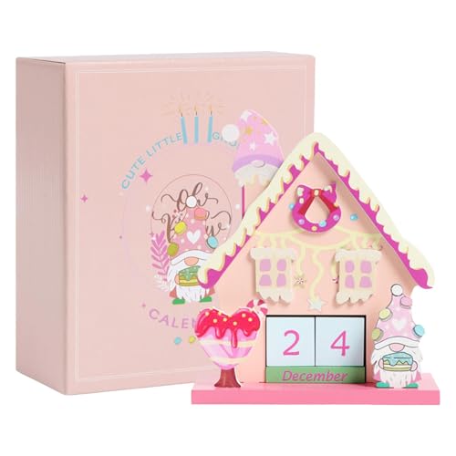 Weihnachts-Countdown-Block 2024-24 Tage Holz Weihnachten Adventskalender Block Weihnachten Countdown Kalender Holzkalender Fotografie Requisiten Weihnachten Tischplatte Ornamente von Mingchengheng