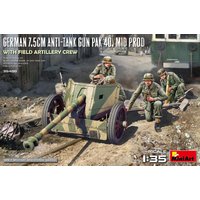 Dt. 7,5cm PaK 40 m.Crew (4) m Prod. von Mini Art