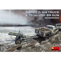 Soviet 2t 6x4 Truck w.76mm USV-BR Gun von Mini Art