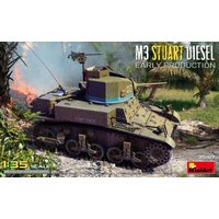 US M3 Stuart Diesel Frühe Prod. von Mini Art