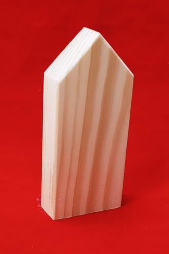 Astreine Holzhaus zum Bemalen oder als Deko 5x11x2,2 cm von Miniaturenbau-Lewen