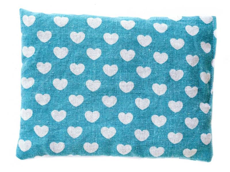 Coussin Coussin Noyaux De Cerise Refroidissement23x17cm Coeur Turquoise von Miniblings