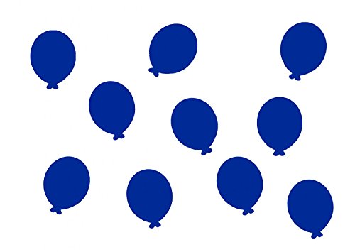 Miniblings 10x Bügelbilder Aufnäher 26mm GLATT Ballon Kinder Patch Bügelbild I Kinder Bügelflicken Patches zum Aufbügeln - Flexfolie - Applikation Nähen, Farbe:blau von Miniblings