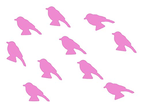 Miniblings 10x Bügelbilder Aufnäher GLATT Vogel 30mm Spatz Meise Patch Bügelbild I Kinder Bügelflicken Patches zum Aufbügeln - Flexfolie - Applikation Nähen, Farbe:rosa von Miniblings